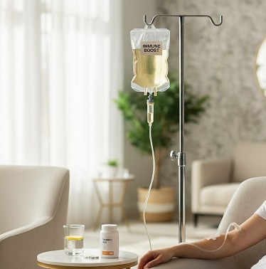 تعزيز المناعة عبر التنقيط الوريدي في دبي